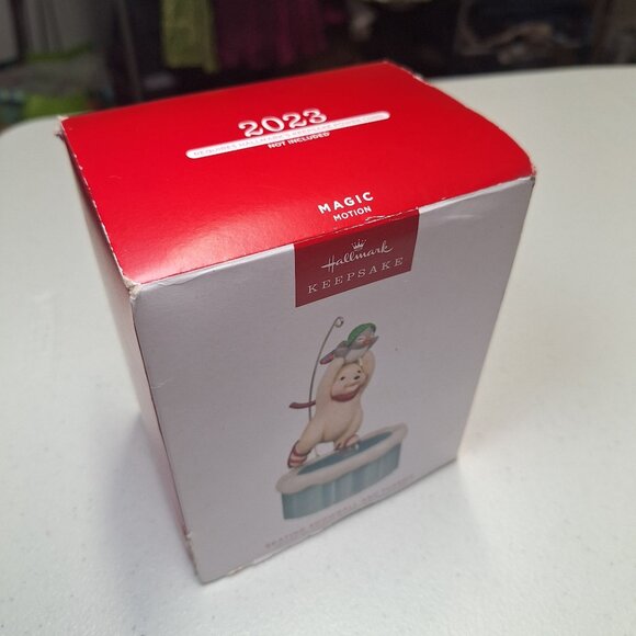 Hallmark Keepsake Skating Snowball & Tuxedo Magic Motion Ornament Christmas 2023 - Picture 12 of 12